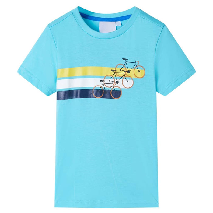 Tricou pentru copii cu mâneci scurte, turcoaz, 104 WALTI