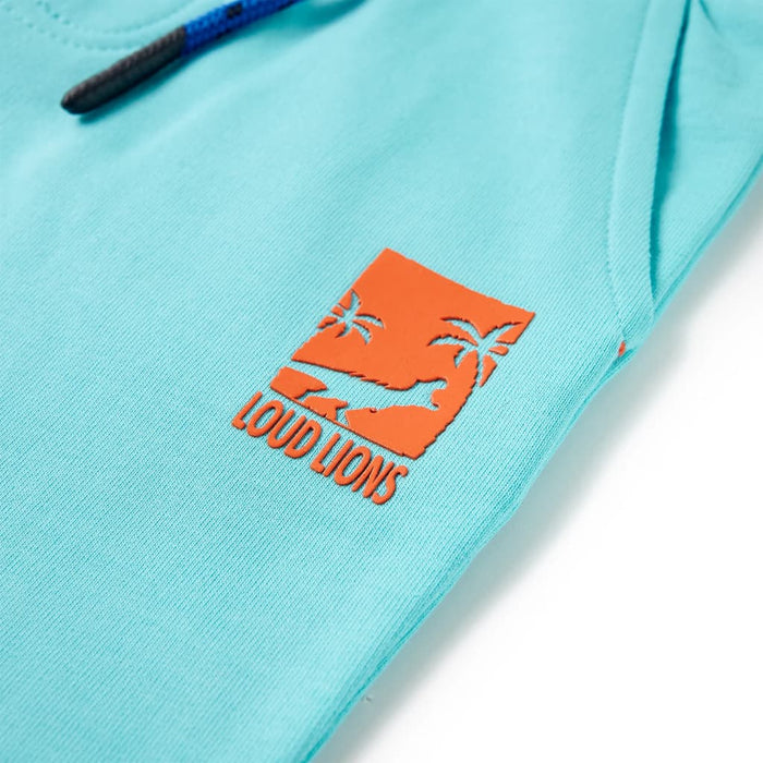 Pantaloni scurți pentru copii cu șnur, albastru verzui, 104 - WALTI WALTI