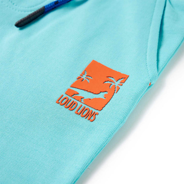 Pantaloni scurți pentru copii cu șnur, albastru verzui, 116 - WALTI WALTI