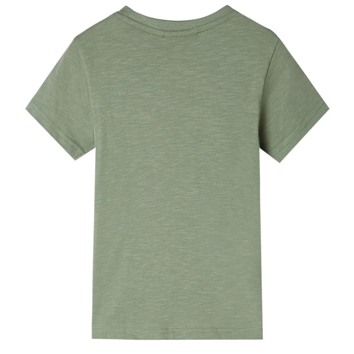 Tricou pentru copii cu mâneci scurte kaki deschis 104 - WALTI WALTI