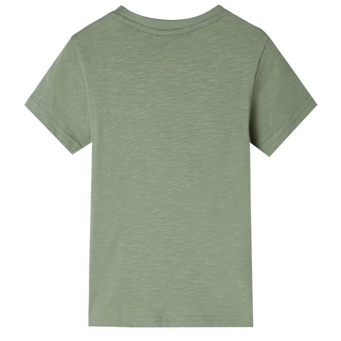 Tricou pentru copii cu mâneci scurte kaki deschis 128 - WALTI WALTI