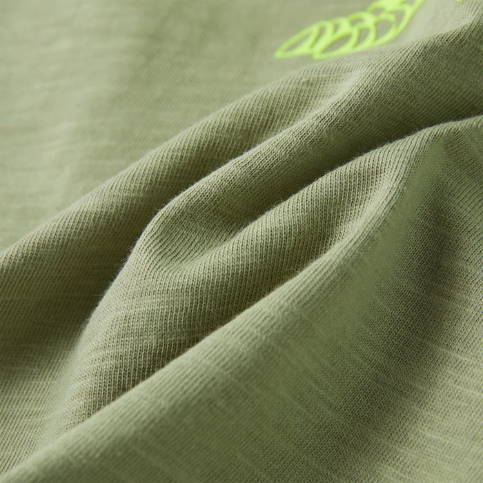 Tricou pentru copii cu mâneci scurte kaki deschis 128 - WALTI WALTI