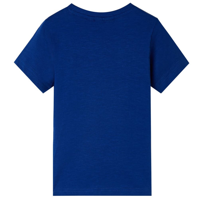 Tricou de copii cu mâneci scurte albastru închis, 104 - WALTI WALTI