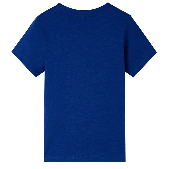 Tricou de copii cu mâneci scurte albastru închis, 116 - WALTI WALTI