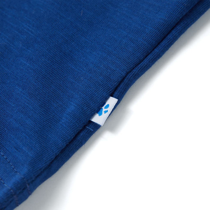 Tricou de copii cu mâneci scurte albastru închis, 140 - WALTI WALTI