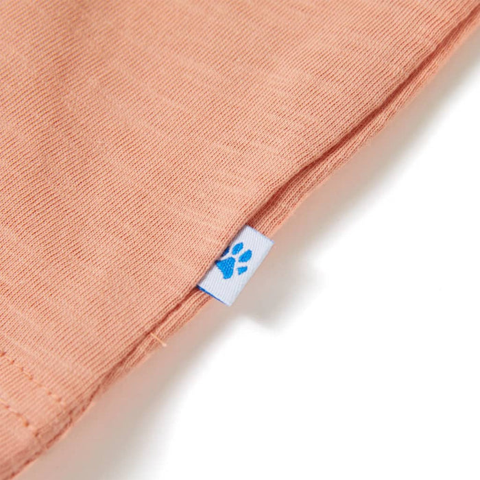 Tricou copii cu mâneci scurte portocaliu deschis 128 - WALTI WALTI