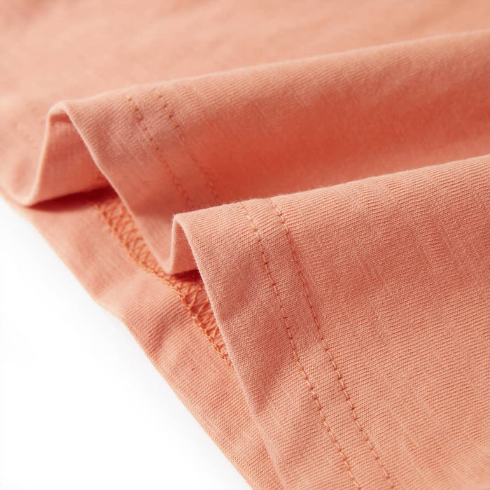 Tricou copii cu mâneci scurte portocaliu deschis 128 - WALTI WALTI