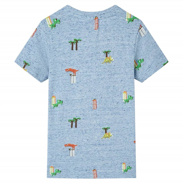 Tricou pentru copii, albastru melanj, 104 - WALTI WALTI