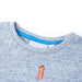 Tricou pentru copii, albastru melanj, 128 - WALTI WALTI