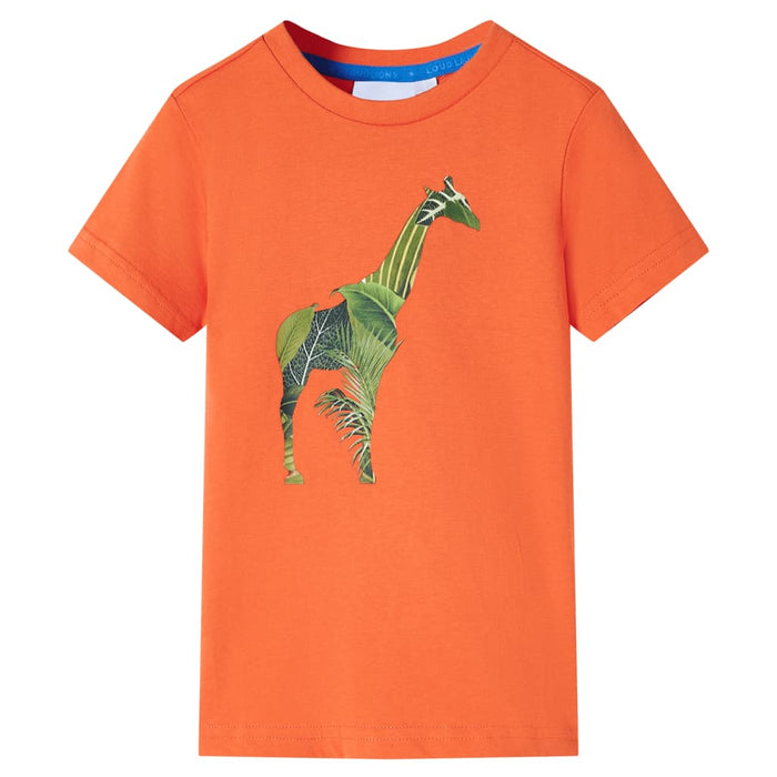 Tricou pentru copii, portocaliu deschis, 128 WALTI