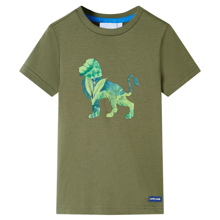 Tricou pentru copii, kaki, 104 - WALTI WALTI