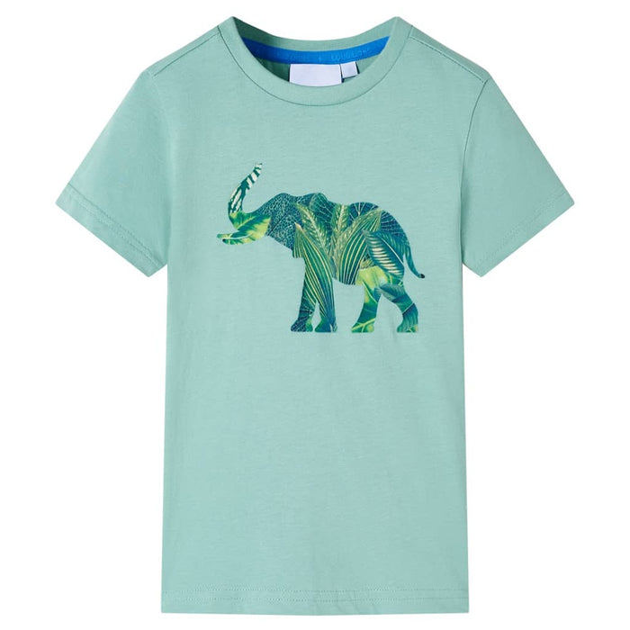 Tricou pentru copii, kaki deschis, 116 - WALTI WALTI