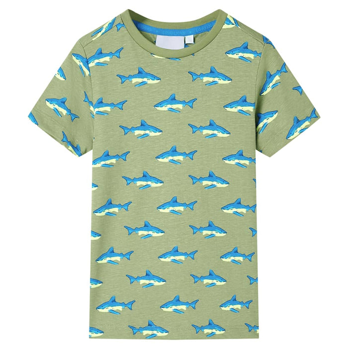 Tricou pentru copii, kaki deschis, 128 WALTI
