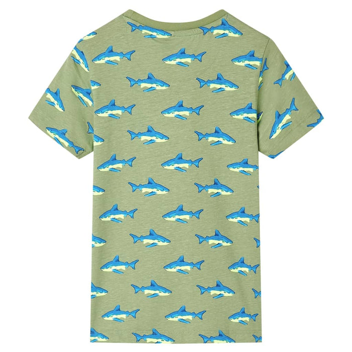 Tricou pentru copii, kaki deschis, 128 WALTI