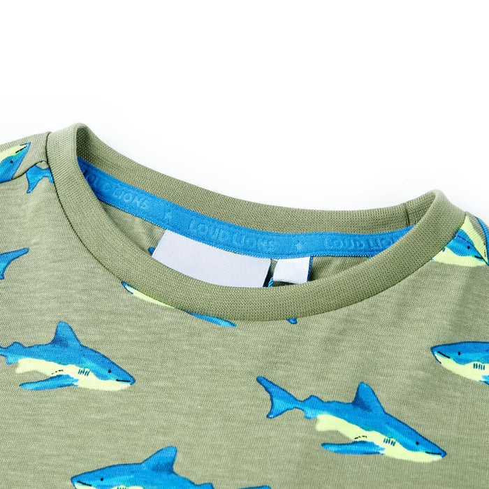 Tricou pentru copii, kaki deschis, 128 WALTI