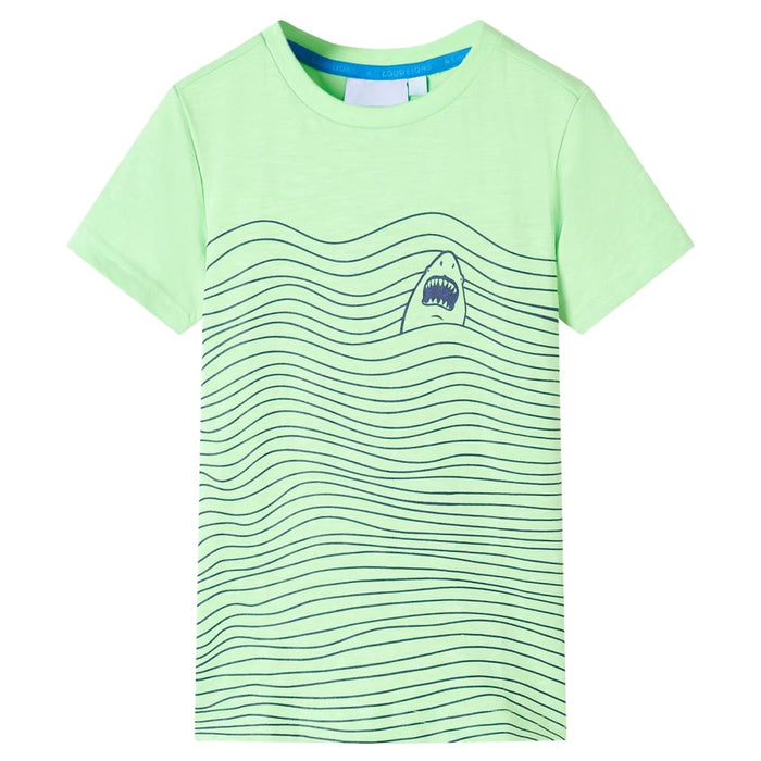 Tricou pentru copii, verde neon, 116 - WALTI WALTI