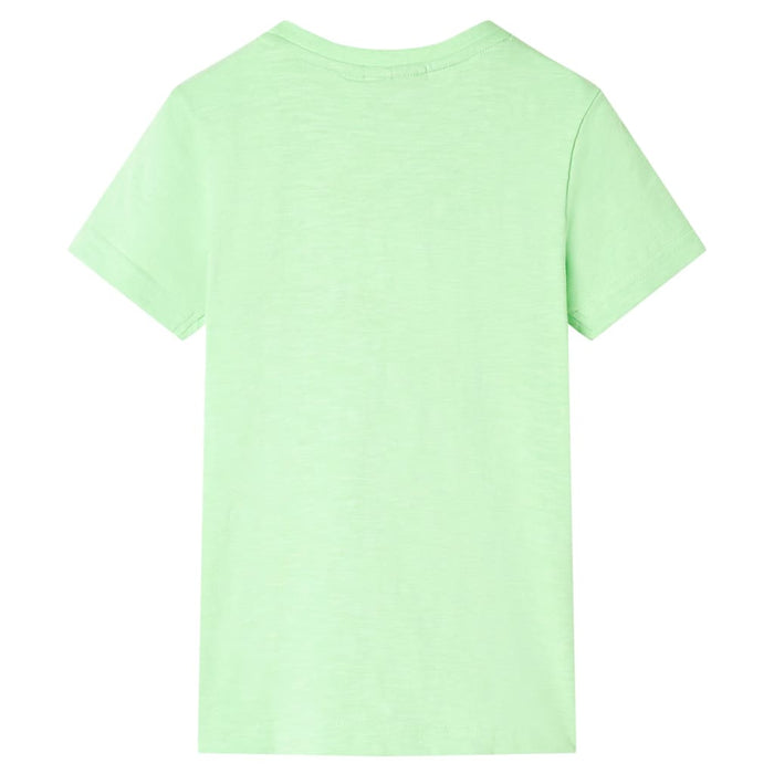 Tricou pentru copii, verde neon, 128 - WALTI WALTI