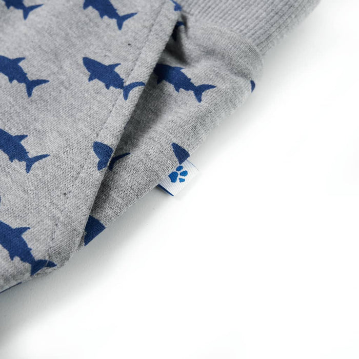 Pantaloni scurți pentru copii cu șnur, gri deschis melanj, 92 - WALTI WALTI