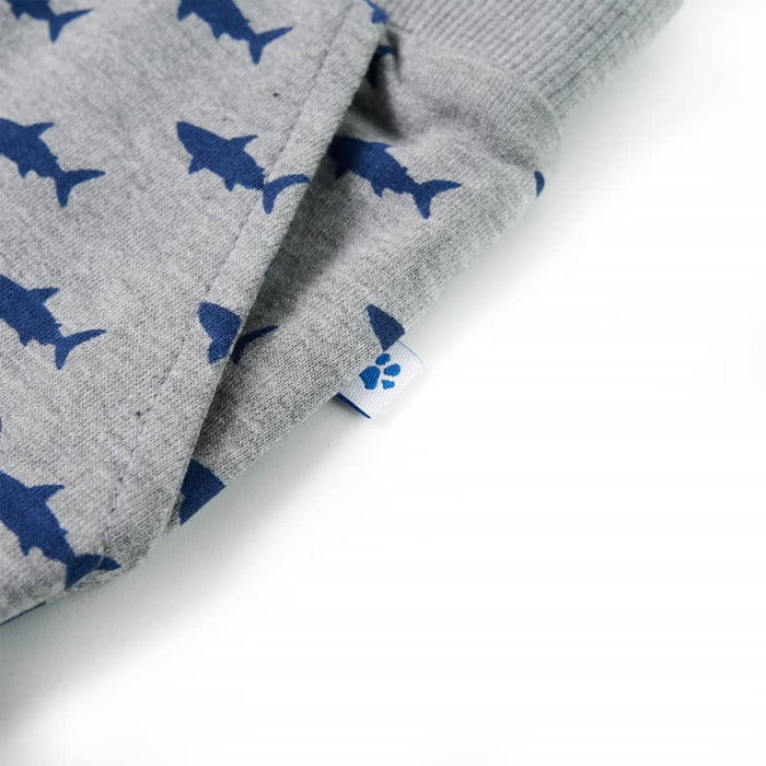 Pantaloni scurți pentru copii cu șnur, gri deschis melanj, 128 - WALTI WALTI