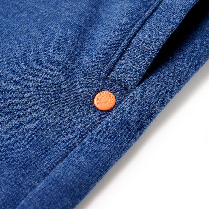 Pantaloni scurți pentru copii cu șnur, albastru melanj închis, 140 - WALTI WALTI