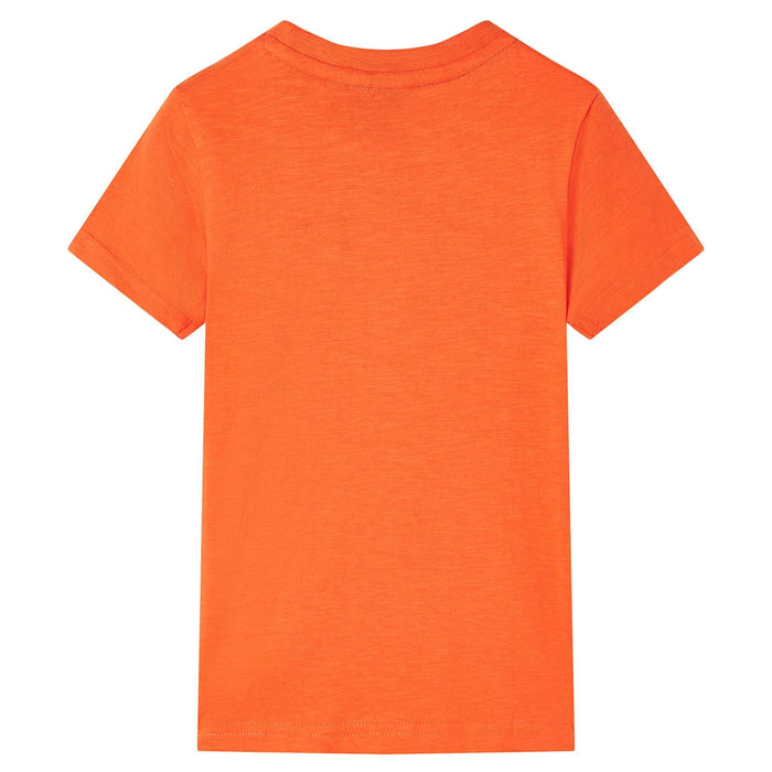 Tricou pentru copii, portocaliu închis, 128 - WALTI WALTI