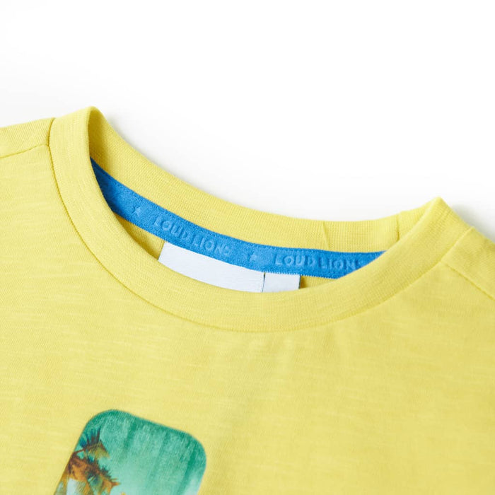Tricou pentru copii, galben, 116 - WALTI WALTI