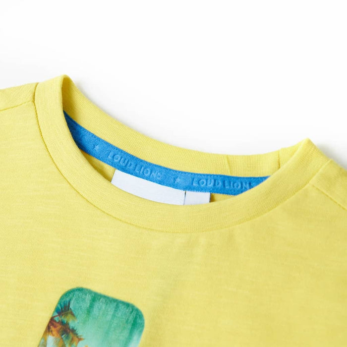 Tricou pentru copii, galben, 140 WALTI