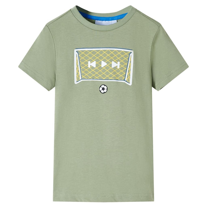 Tricou pentru copii, kaki deschis, 116 - WALTI WALTI