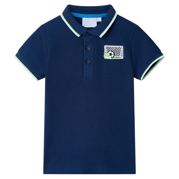 Tricou polo pentru copii, bleumarin, 116 - WALTI WALTI