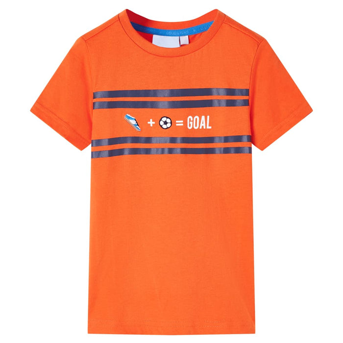 Tricou pentru copii, portocaliu închis, 116 - WALTI WALTI