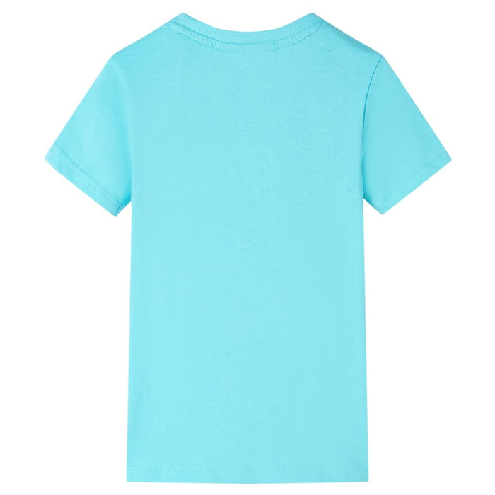Tricou pentru copii, albastru verzui, 128 WALTI