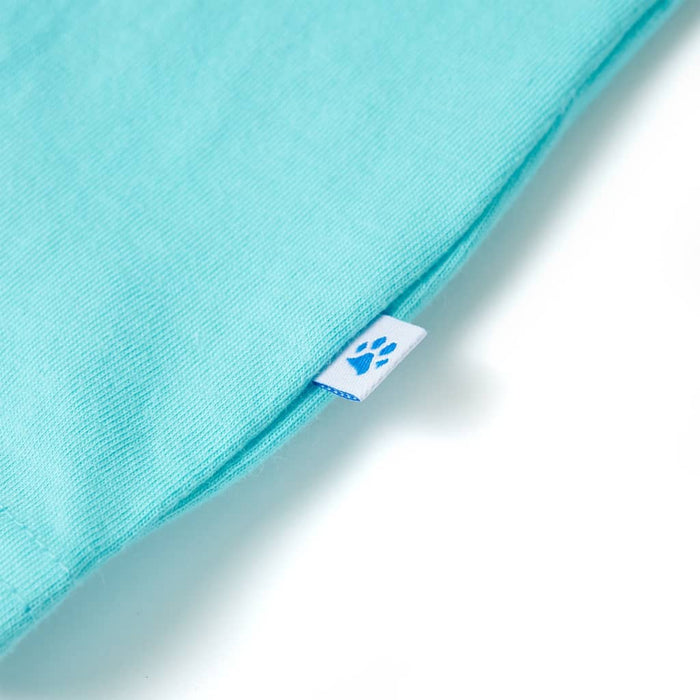 Tricou pentru copii, albastru verzui, 128 WALTI