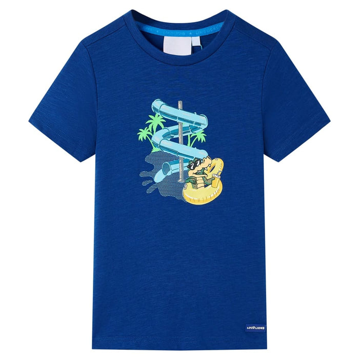 Tricou pentru copii, albastru închis, 128 - WALTI WALTI