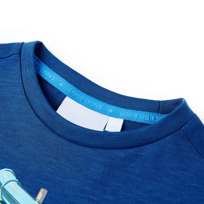 Tricou pentru copii, albastru închis, 128 - WALTI WALTI