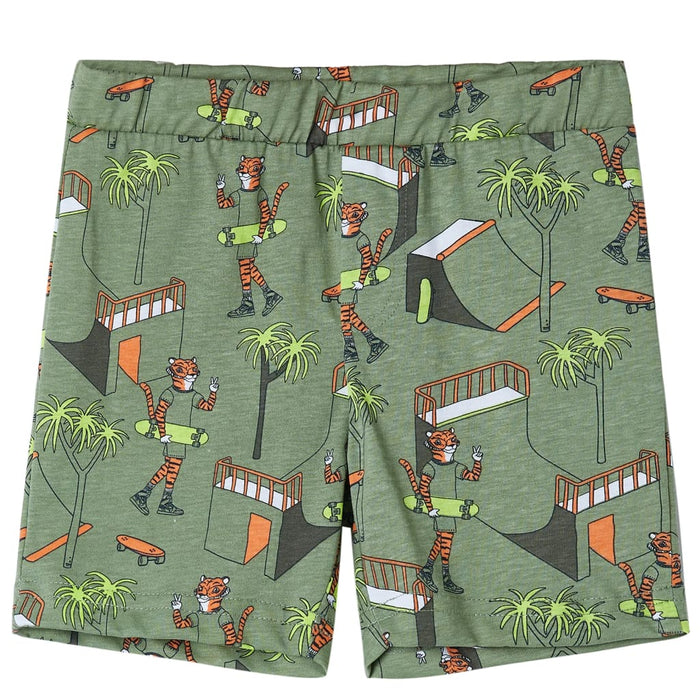 Pijamale copii mâneci scurte, kaki deschis 104 WALTI