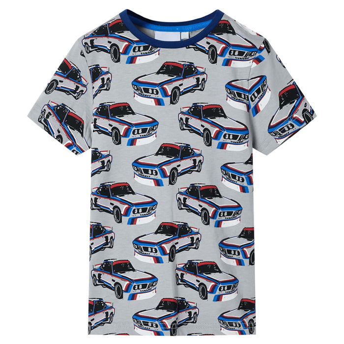 Pijamale pentru copii cu mâneci scurte, gri, 128 WALTI