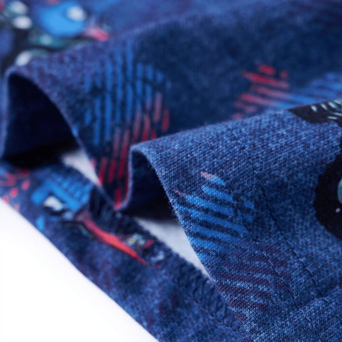 Tricou de copii, albastru închis melanj 140 WALTI
