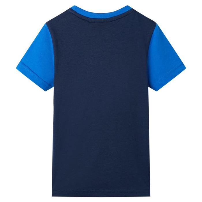 Tricou pentru copii, albastru și bleumarin, 104 - WALTI WALTI