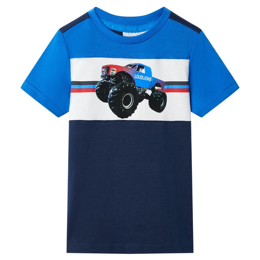 Tricou pentru copii, albastru și bleumarin, 140 - WALTI WALTI