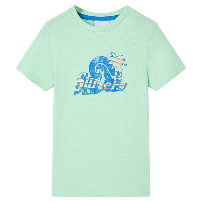Tricou pentru copii, verde deschis, 128 - WALTI WALTI