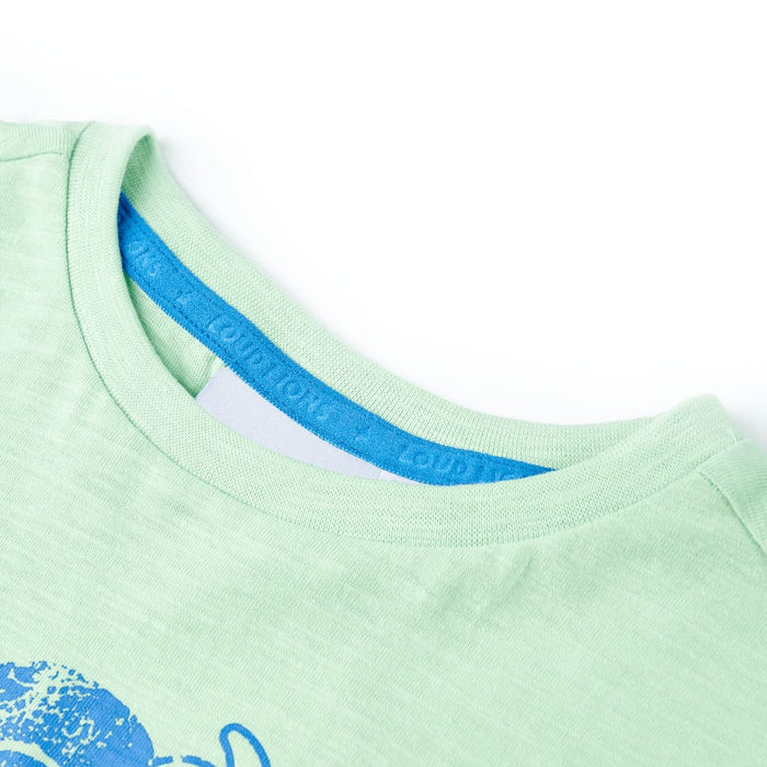 Tricou pentru copii, verde deschis, 128 - WALTI WALTI