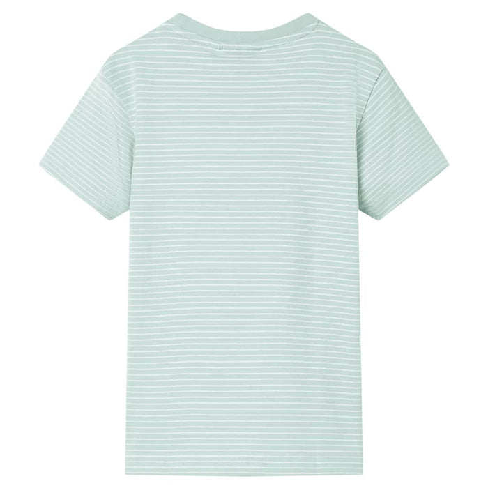 Tricou pentru copii cu dungi, verde mentă, 104 - WALTI WALTI