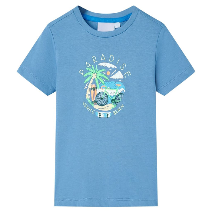 Tricou pentru copii, albastru mediu, 116 - WALTI WALTI