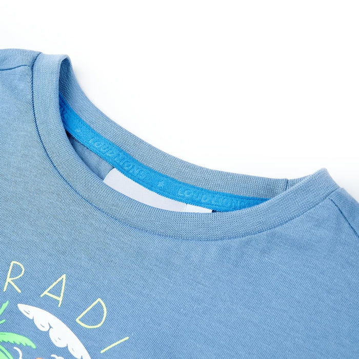 Tricou pentru copii, albastru mediu, 116 - WALTI WALTI