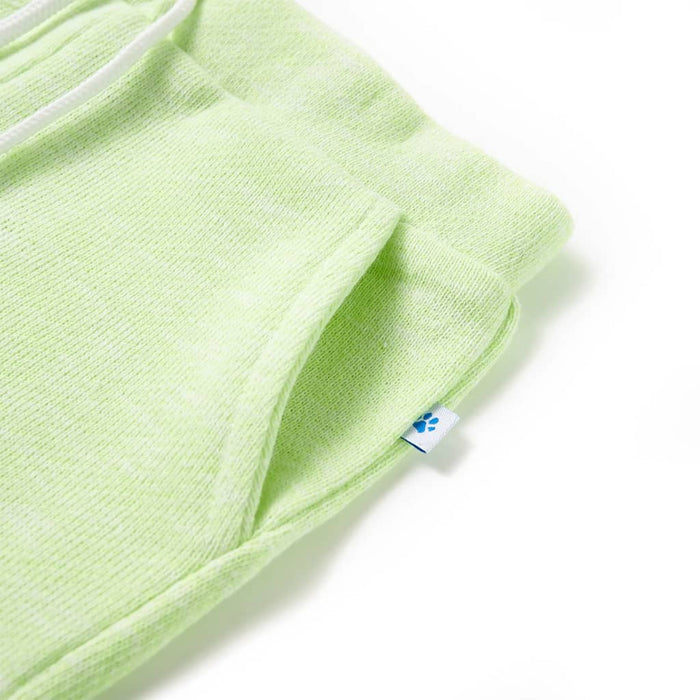 Pantaloni scurți pentru copii cu șnur, galben neon, 116 - WALTI WALTI