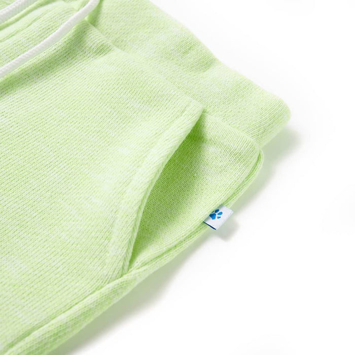 Pantaloni scurți pentru copii cu șnur, galben neon, 128 - WALTI WALTI