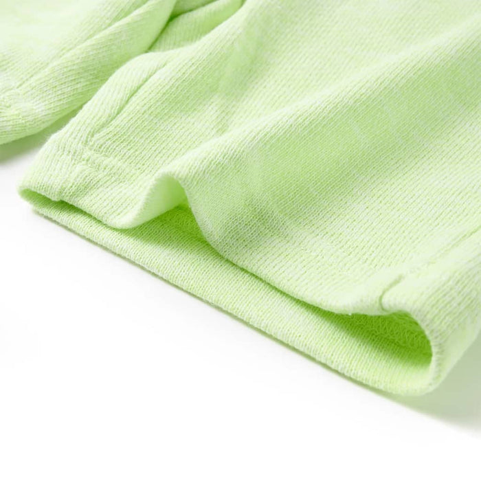 Pantaloni scurți pentru copii cu șnur, galben neon, 128 - WALTI WALTI