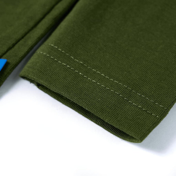 Tricou pentru copii cu mâneci lungi, kaki închis, 116 - WALTI WALTI