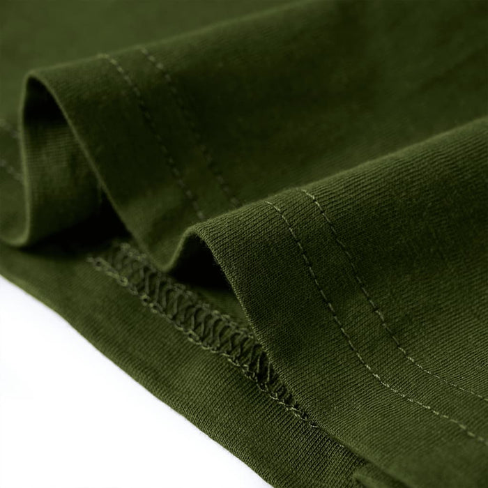 Tricou pentru copii cu mâneci lungi, kaki închis, 116 - WALTI WALTI