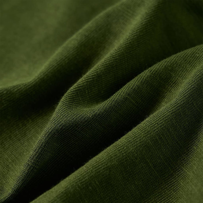 Tricou pentru copii cu mâneci lungi, kaki închis, 128 - WALTI WALTI